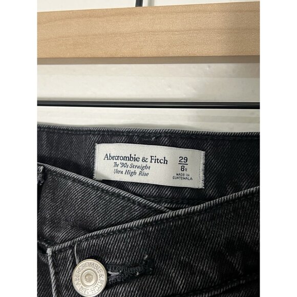 Abercrombie & Fitch Black Straight Leg Jeans - Picture 5 of 12